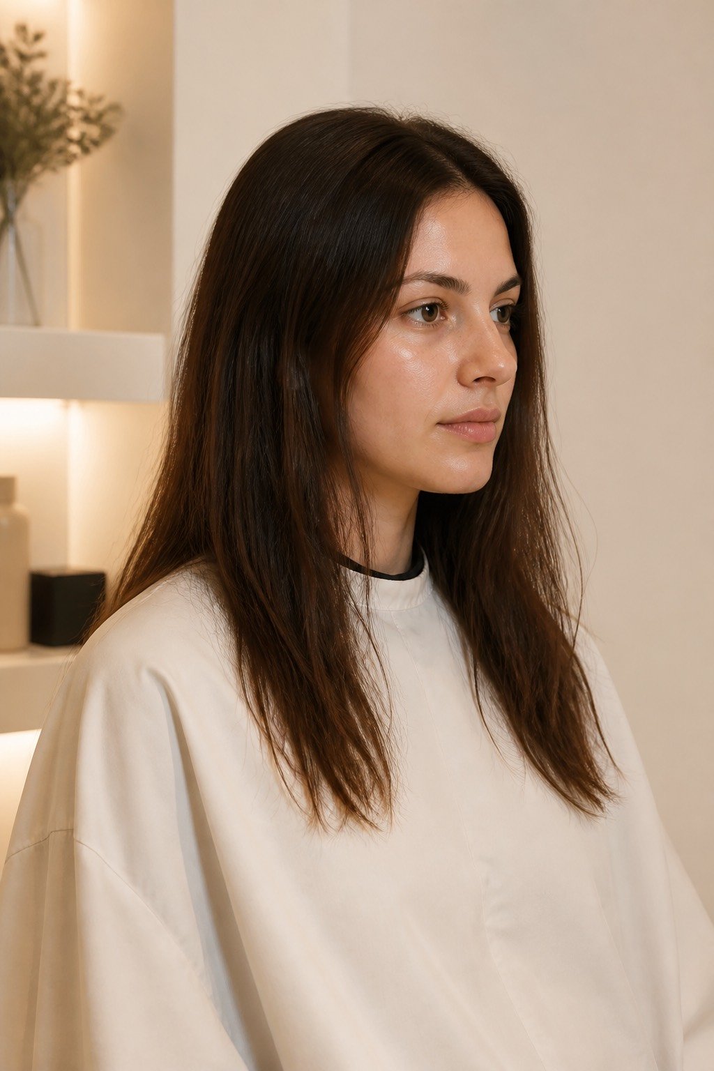 Soft Blowout Styling before