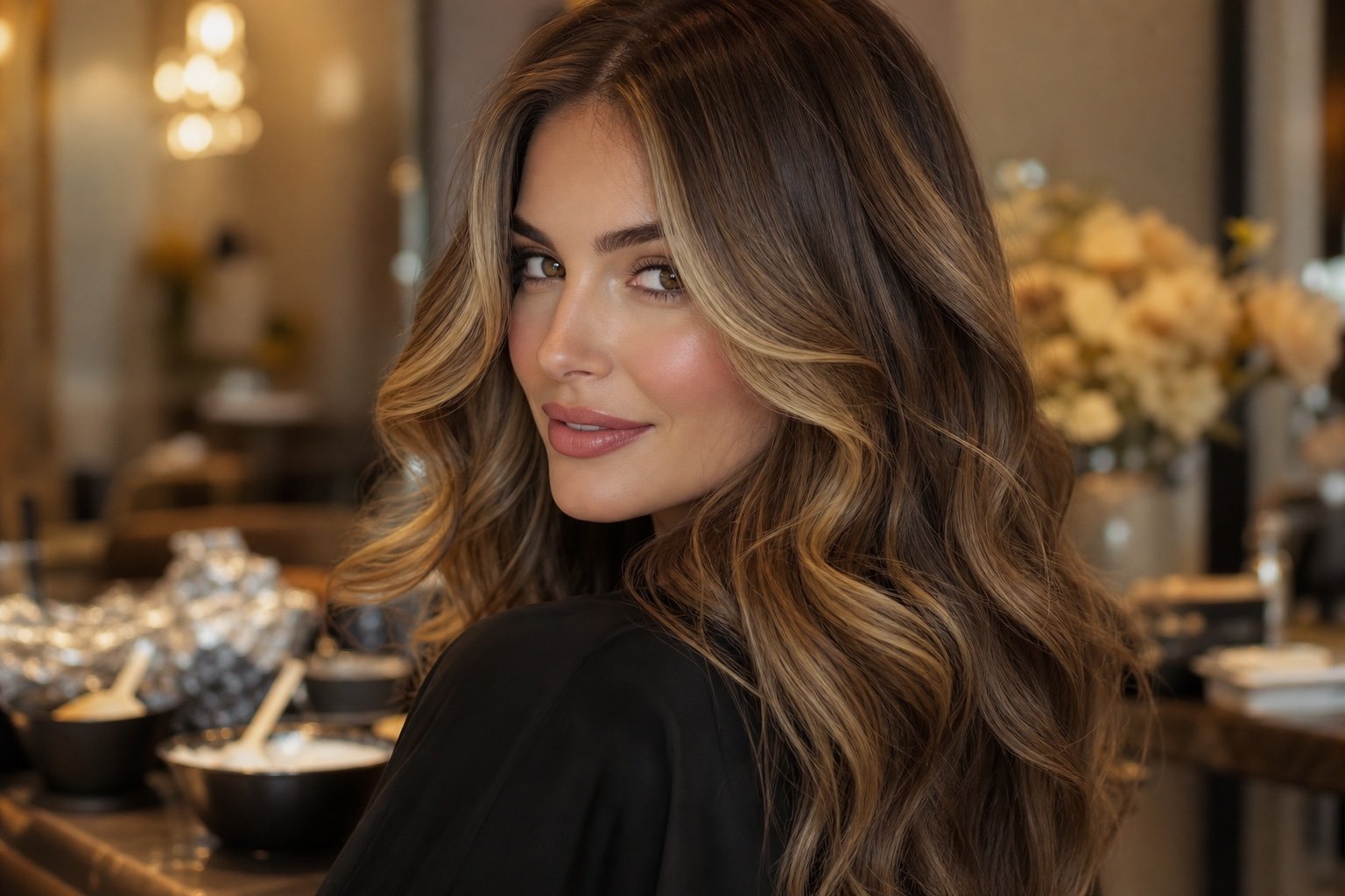 Color that catches the light — Ladies First Beauty Salon in Dubai